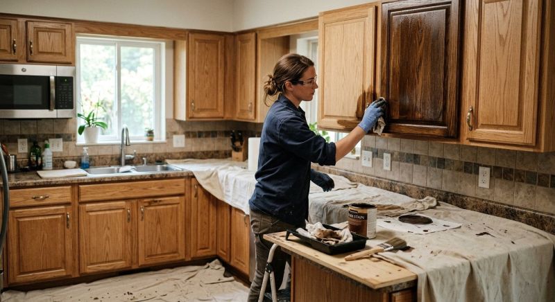 Cabinet Staining Service in Lafayette, IN