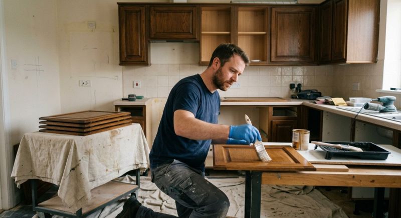 Kitchen Cupboard Refinishing in Kokomo, IN