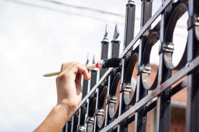 Metal Fence Painting in Waco, TX