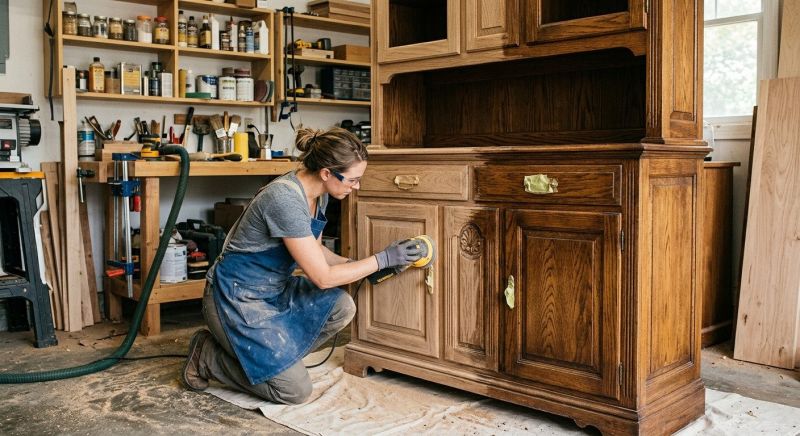 Wood Cabinet Refinishing in Carmel, IN